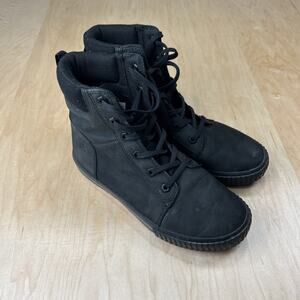 Timberland Boots Womens Size 8.5 Black High Top Lace Up Sneaker A2GFT ReBOTL